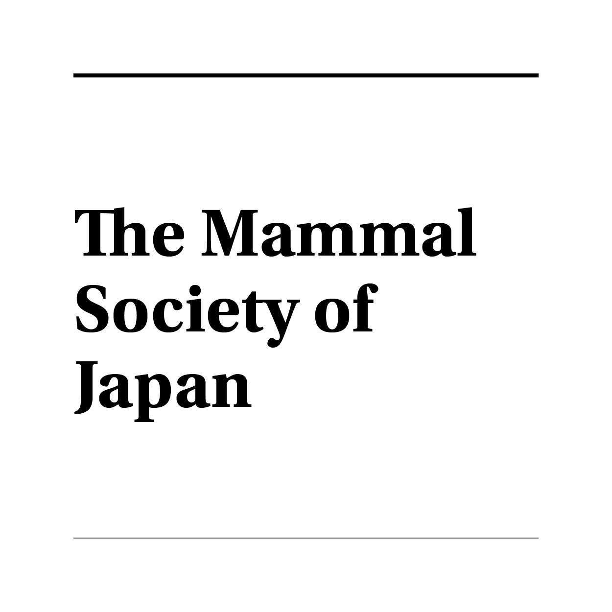 Mammal Society of Japan Logo